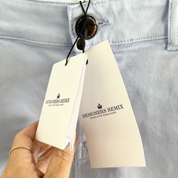 NWT Designers Remix CHARLOTTE ESKILDSEN Mini Pencil Skirt Periwinkle Blue Sz M - Picture 16 of 16